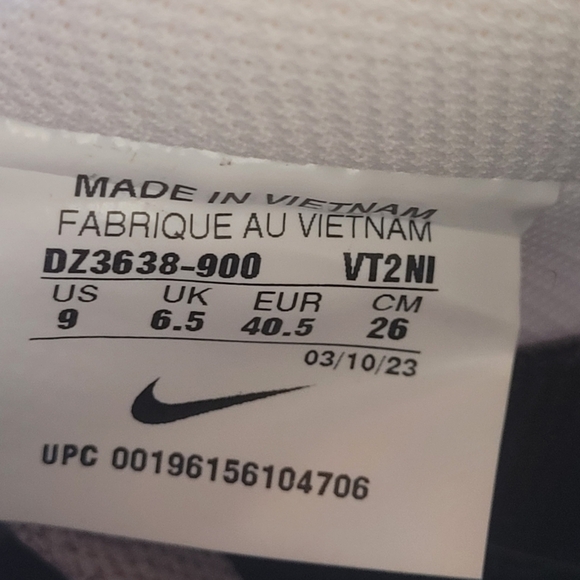 Nike Air Force 1 Light Bone White Canvas Sneaker, Size 9 DZ3637-900 - Picture 11 of 16